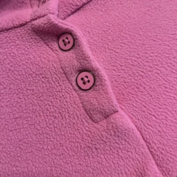 Talbots Fleece Mock Pullover Size Medium - Picture 5 of 6